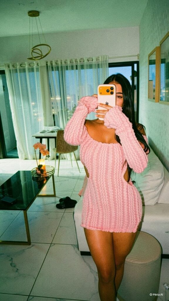 Evelyn, puta de 25 años lleva un ajustado vestido corto de punto canalé en color rosa pastel en Malaga Evelyn, puta de 25 años lleva un ajustado vestido corto de punto canalé en color rosa pastel en Malaga
